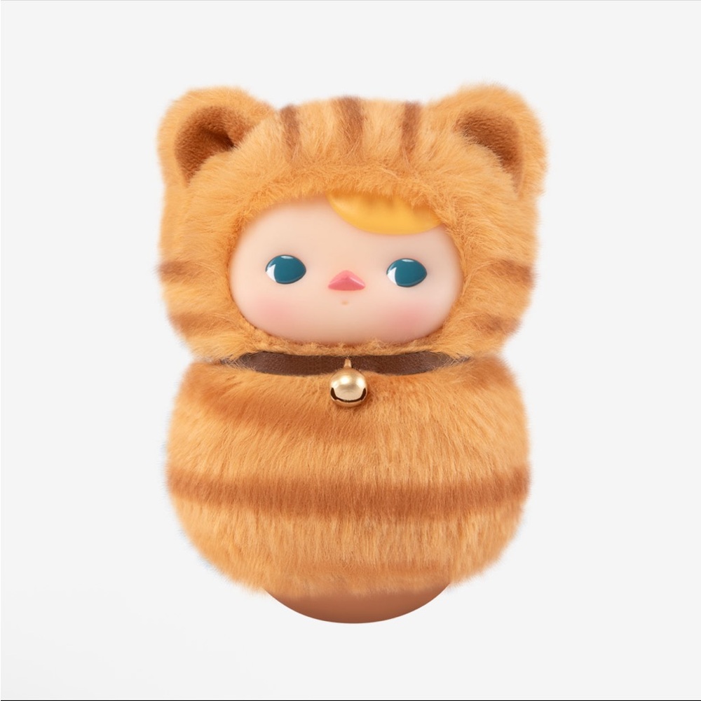 Pucky Roly Poly Kitty Series Vinyl Plush - Red Tabby